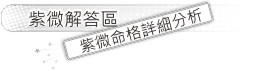 紫微命格詳細分析